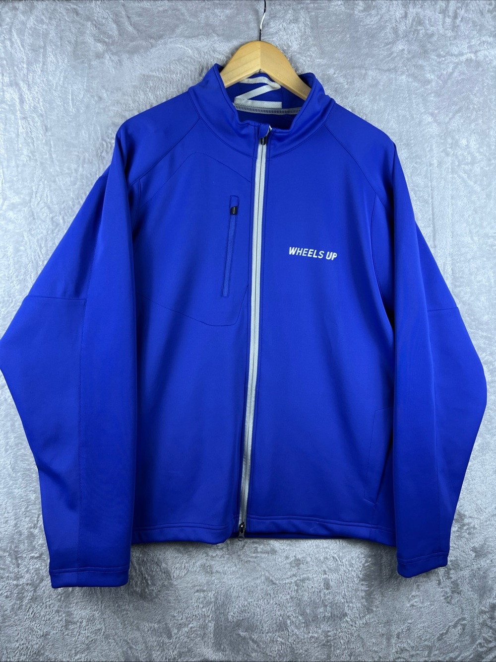 Zero Restriction Wheels Up Jacket Men's XXL Blue Zip Tour Series Golf Pocket